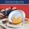 imageFarberware Disney Bon Voyage Ceramic Nonstick Frying Pan Dishwasher Safe Skillet 11 Inch RedBlue