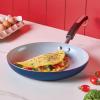 imageFarberware Disney Bon Voyage Ceramic Nonstick Frying Pan Dishwasher Safe Skillet 11 Inch RedBlue