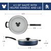 imageFarberware Disney Bon Voyage Ceramic Nonstick Frying Pan Dishwasher Safe Skillet 11 Inch RedBlue