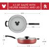 imageFarberware Disney Bon Voyage Ceramic Nonstick Frying Pan Dishwasher Safe Skillet 11 Inch RedRed
