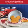 imageFarberware Disney Bon Voyage Ceramic Nonstick Pots and Pans Set with Baking SheetCookie Pan and Disney Home Kitchen Tools 8 Piece Non Stick Cookware Set  BlueRed