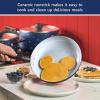 imageFarberware Disney Bon Voyage Ceramic Nonstick Pots and Pans Set with Baking SheetCookie Pan and Disney Home Kitchen Tools 8 Piece Non Stick Cookware Set  BlueBlue