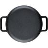 imageFarberware Disney Monochrome Pre Seasoned Cast Iron Shallow Casserole Pan with Lid 3 Quart  Black