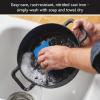 imageFarberware Disney Monochrome Pre Seasoned Cast Iron Shallow Casserole Pan with Lid 3 Quart  Black