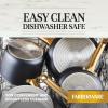 imageFarberware Forged Induction Ceramic Cookware Nonstick Saucepan with Lid Dishwasher Safe Suitable for All Stovetops 3 Quart Sauce Pan  Black and Gold3 Quarts