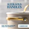 imageFarberware Radiant Nonstick Sauce Pan with Lid Dishwasher Safe 2 Quart ChampagneChampagne