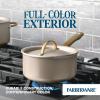 imageFarberware Radiant Nonstick Sauce Pan with Lid Dishwasher Safe 2 Quart ChampagneChampagne