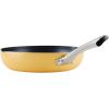 imageFarberware Style Nonstick Cookware Frying PanSkillet with Pour Spouts Dishwasher Safe 10 Inch  YellowYellow