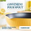 imageFarberware Style Nonstick Cookware Frying PanSkillet with Pour Spouts Dishwasher Safe 10 Inch  YellowYellow