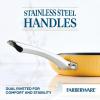 imageFarberware Style Nonstick Cookware Frying PanSkillet with Pour Spouts Dishwasher Safe 10 Inch  YellowYellow