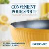 imageFarberware Style Nonstick Cookware Frying PanSkillet with Pour Spouts Dishwasher Safe 10 Inch  YellowYellow