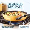 imageFarberware Style Nonstick Cookware Frying PanSkillet with Pour Spouts Dishwasher Safe 10 Inch  YellowYellow