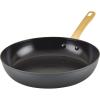 imageFarberware Forged Induction Ceramic Cookware Nonstick Square Grill PanGriddle Pan Dishwasher Safe Suitable for All Stovetops 11 Inch  Black and GoldSkillet 1225Inch