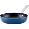 imageFarberware Style Nonstick Cookware Frying PanSkillet with Pour Spouts Dishwasher Safe 10 Inch  YellowBlue