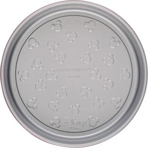 imageFarberware Disney Bake with Mickey Mouse Nonstick Baking PanCake Pan 8 Inch Round Non Stick Bakeware Pan  Red and GrayRed