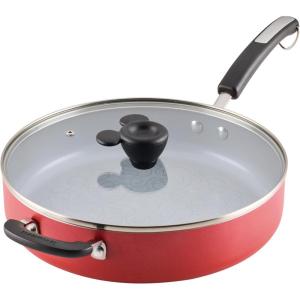 imageFarberware Disney Bon Voyage Ceramic Nonstick Frying Pan Dishwasher Safe Skillet 11 Inch RedRed