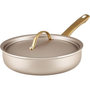 imageFarberware Radiant Frying Pan Dishwasher Safe Skillet 1225Inch ChampagneSaute Pan 275 Quart