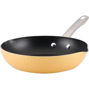 imageFarberware Style Nonstick Cookware Frying PanSkillet with Pour Spouts Dishwasher Safe 10 Inch  YellowYellow