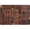 imageFarberware 16Inch Endgrain Rubberwood Cutting Board with Deep Juice Groove  Reversible Wooden Charcuterie Board for Chopping Serving Everyday Use with Finger Grooves for Easy CarryingAcacia