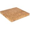 imageFarberware 16Inch Endgrain Rubberwood Cutting Board with Deep Juice Groove  Reversible Wooden Charcuterie Board for Chopping Serving Everyday Use with Finger Grooves for Easy CarryingBamboo