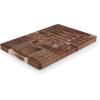 imageFarberware 16Inch Endgrain Rubberwood Cutting Board with Deep Juice Groove  Reversible Wooden Charcuterie Board for Chopping Serving Everyday Use with Finger Grooves for Easy CarryingAcacia