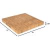 imageFarberware 16Inch Endgrain Rubberwood Cutting Board with Deep Juice Groove  Reversible Wooden Charcuterie Board for Chopping Serving Everyday Use with Finger Grooves for Easy CarryingBamboo