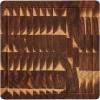 imageFarberware 16Inch Endgrain Rubberwood Cutting Board with Deep Juice Groove  Reversible Wooden Charcuterie Board for Chopping Serving Everyday Use with Finger Grooves for Easy CarryingAcacia