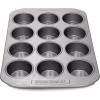imageFarberware 12c Nonstick Nonstick Bakeware Muffin Pan Gray12 Cup Muffin