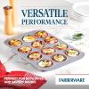 imageFarberware 12c Nonstick Nonstick Bakeware Muffin Pan Gray12 Cup Muffin