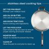 imageFarberware Brilliance Stainless Steel Frying PanSkillet10 Inch Dishwasher Safe and Induction Ready Compatible with All CooktopsStainless SteelStainless Steel