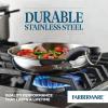 imageFarberware Brilliance Stainless Steel Frying PanSkillet10 Inch Dishwasher Safe and Induction Ready Compatible with All CooktopsStainless SteelStainless Steel