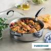 imageFarberware Brilliance Stainless Steel Frying PanSkillet10 Inch Dishwasher Safe and Induction Ready Compatible with All CooktopsStainless SteelStainless Steel