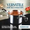 imageFarberware Brilliance Stainless Steel SaucepanSaucepot with Glass Lid 3 Quart Dishwasher Safe and Induction Ready Compatible with All Cooktops Stainless SteelSaucepan 3 Quart