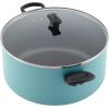 imageFarberware Cookware Nonstick Stockpot with Lid 105 QuartBlackAqua