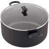imageFarberware Cookware Nonstick Stockpot with Lid 105 QuartBlackBlack