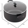 imageFarberware Cookware Nonstick Stockpot with Lid 105 QuartBlackBlack