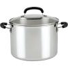 imageFarberware Brilliance Stainless Steel SaucepanSaucepot with Glass Lid 3 Quart Dishwasher Safe and Induction Ready Compatible with All Cooktops Stainless SteelStockpot 8 Quart