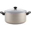 imageFarberware Cookware Nonstick Stockpot with Lid 105 QuartBlackChampagne