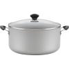 imageFarberware Cookware Nonstick Stockpot with Lid 105 QuartBlackSilver