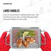 imageFarberware 5275956 Barbeque Rectangle Grill Topper Stainless Steel