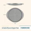 imageFarberware Nonstick Bakeware Round PizzaCrisper Pan 13 Inch Gray