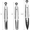 imageFarberware Classic Stainless Steel Tongs Set Of 2 BlackNylon Tipped Tongs