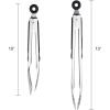 imageFarberware Classic Stainless Steel Tongs Set Of 2 BlackStainless Steel Tongs