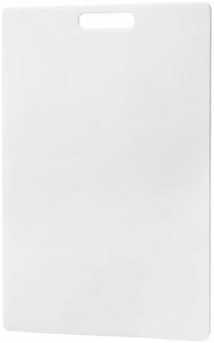 imageFarberware 3Piece Plastic Cutting Board Set DishwasherSafe Poly Chopping Board for Kitchen with Paddle Charcuterie Board Set WhiteSet  Cutting Board