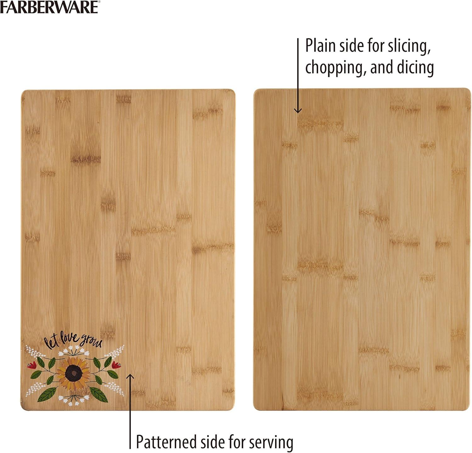imageFarberware Give Thanks Bamboo Cutting Board 11x14InchLet Love Grow