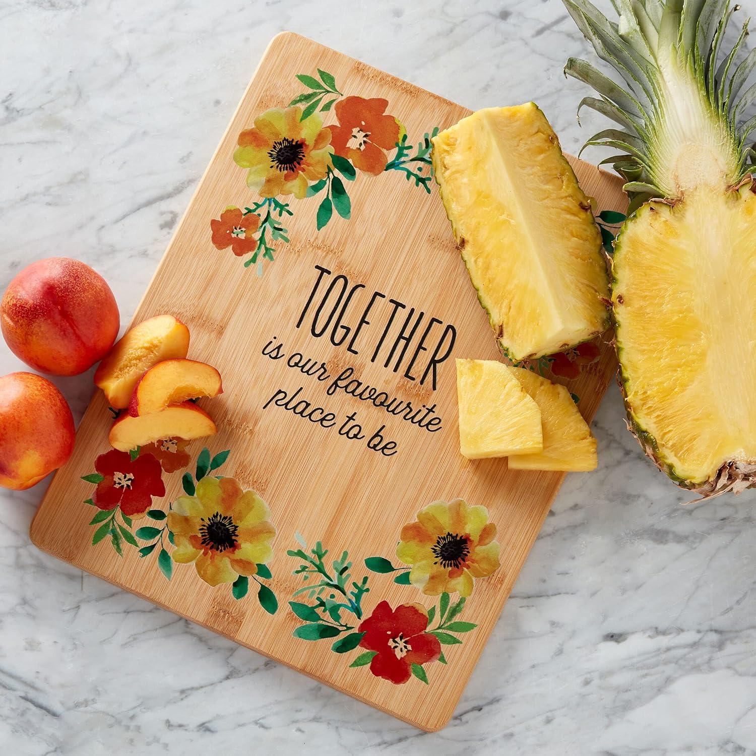 imageFarberware Give Thanks Bamboo Cutting Board 11x14InchTogether is Our Favorite Place To Be