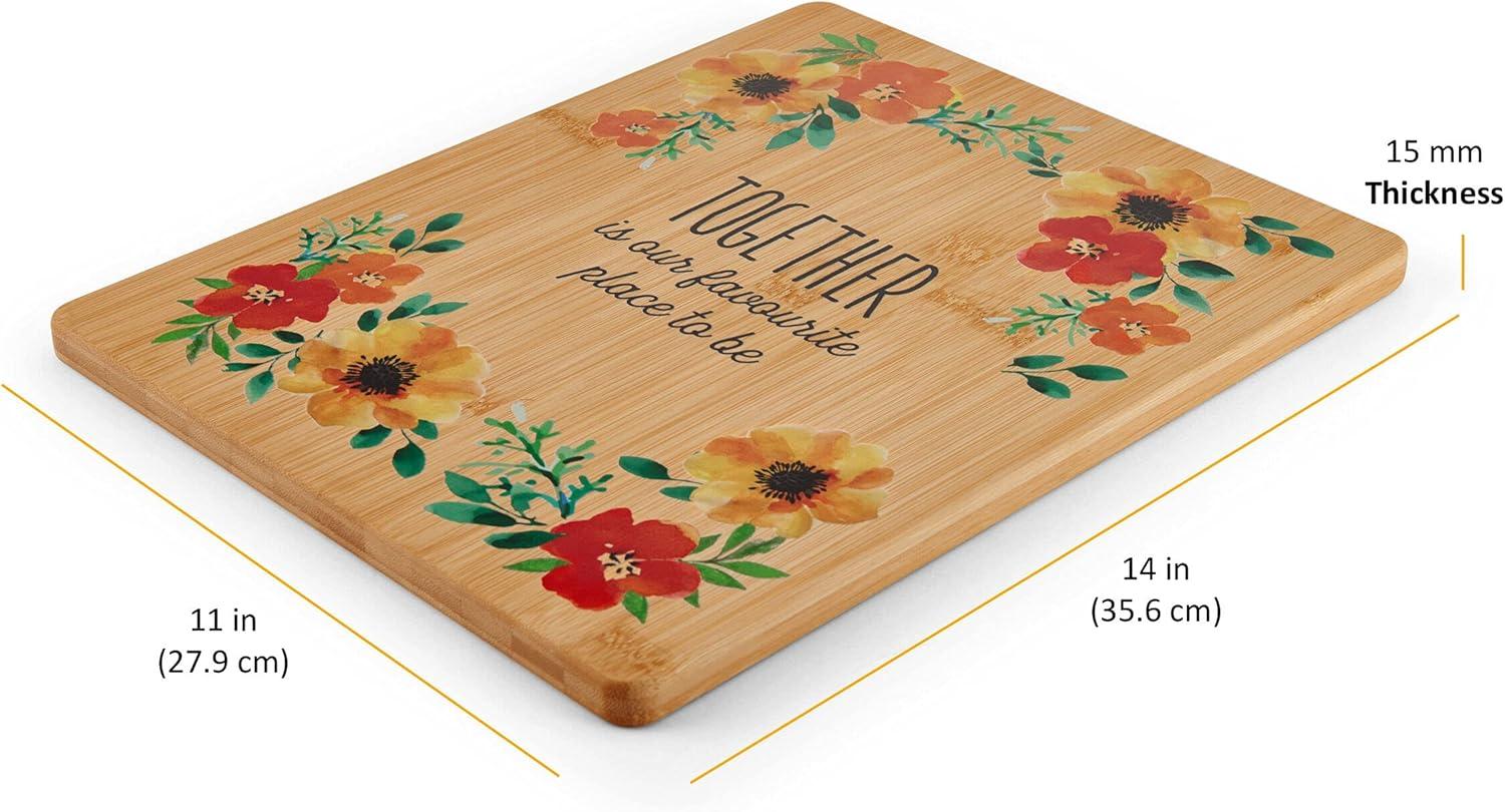 imageFarberware Give Thanks Bamboo Cutting Board 11x14InchTogether is Our Favorite Place To Be