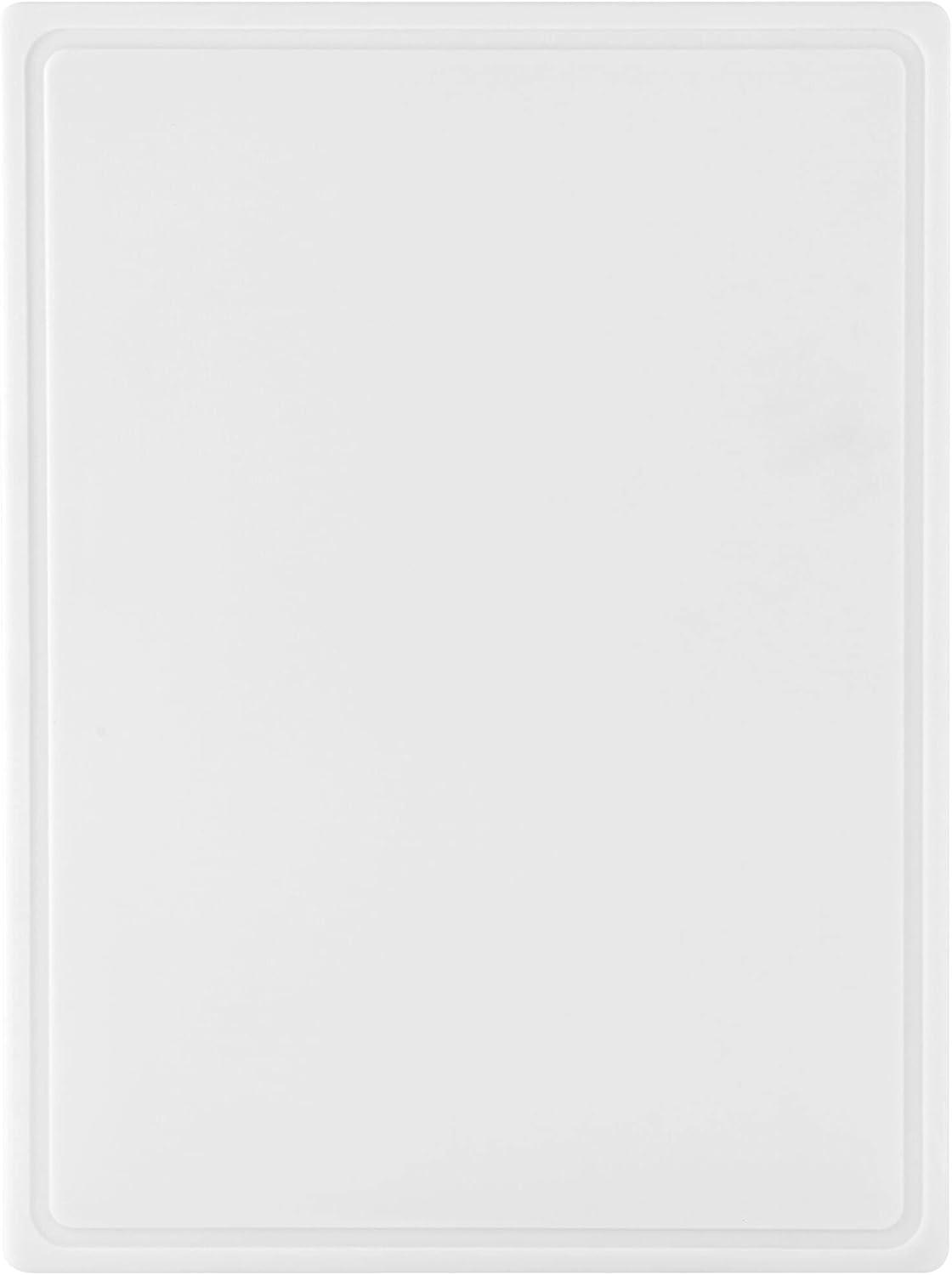 imageFarberware Large Cutting Board Dishwasher Safe Plastic Chopping Board for Kitchen with Easy Grip Handle 11inch by 14inch White15inch by 20inch
