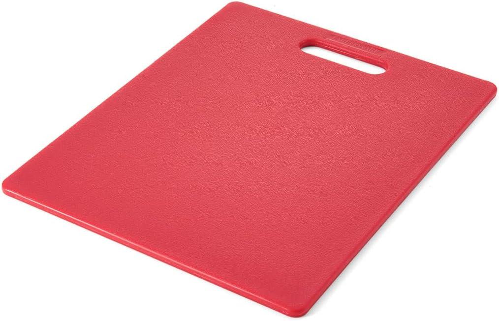 imageFarberware Plastic Cutting Board 12x18 Inch Aqua BPA Free Reversible Gentle on KnivesRed