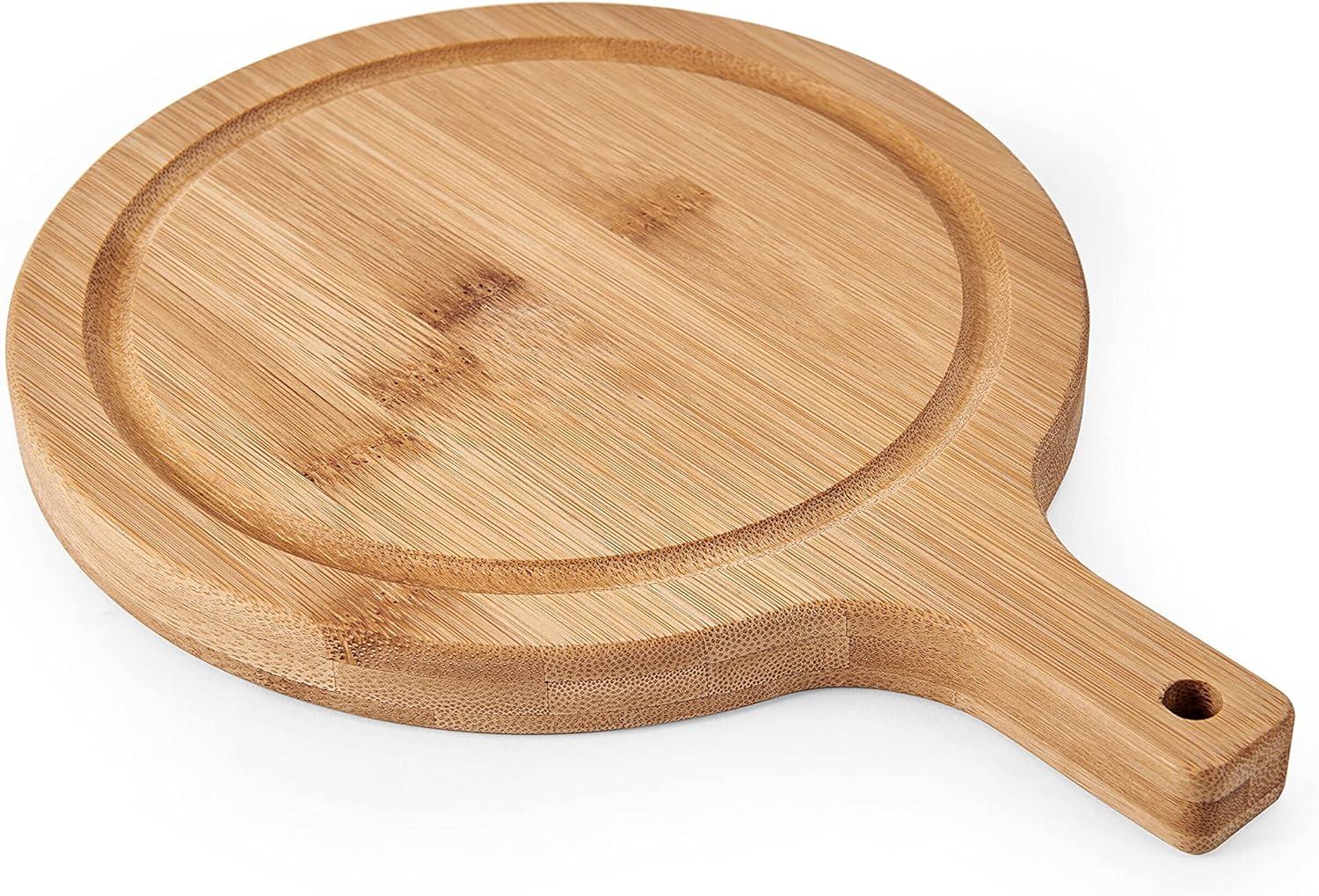 imageFarberware Round Paddle Board with Juice Groove 75x10 Inch Rubberwood10L x 75W